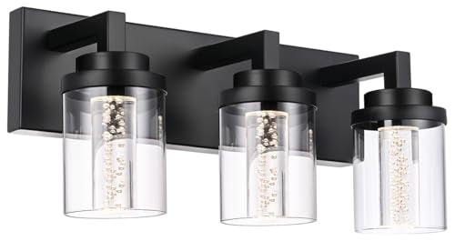 3 Light LED Bathroom Light Fixtures Over Mirror 5 Color Temperature