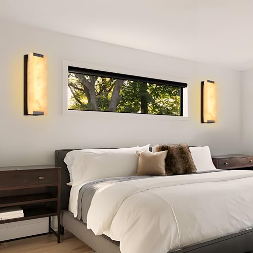 14.2 in Alabaster Wall Sconces