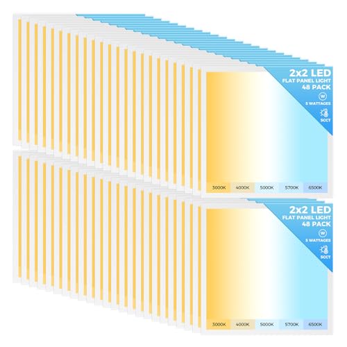 48 Pack 2x2 LED Flat Panel Light