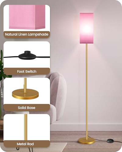 Floor Lamp Pole with Foot Switch