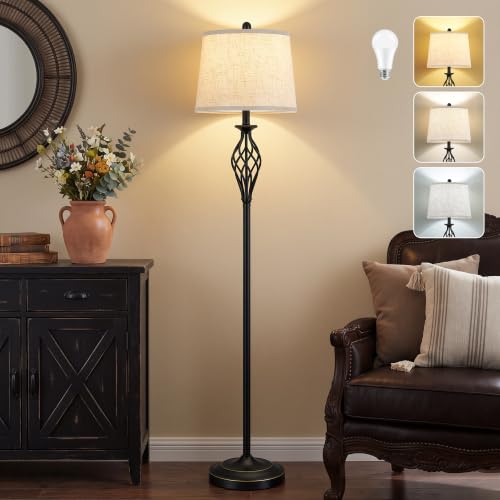 Floor Lamps for Living Room (Black)