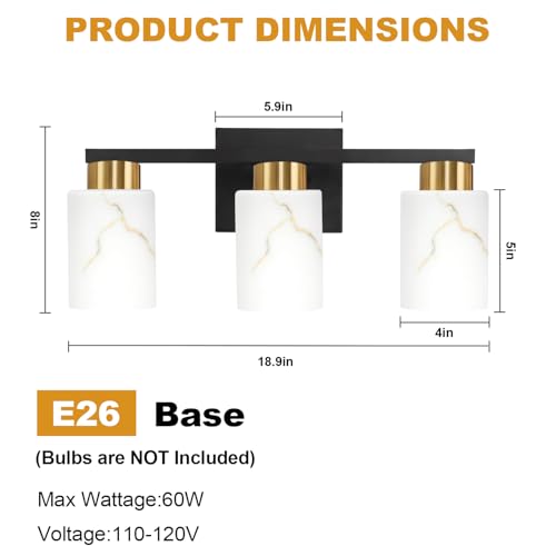 3 Light Bathroom Light Fixtures