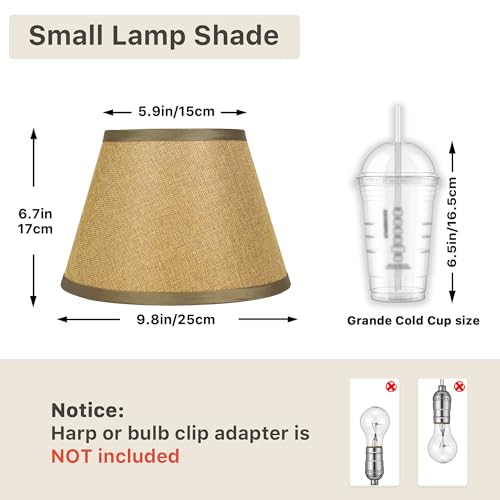 Brown Empire Lamp Shades Set of 2 (2 Count)