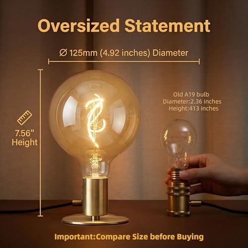 G125 G40 Oversized LED Edison Bulb (2 Count)