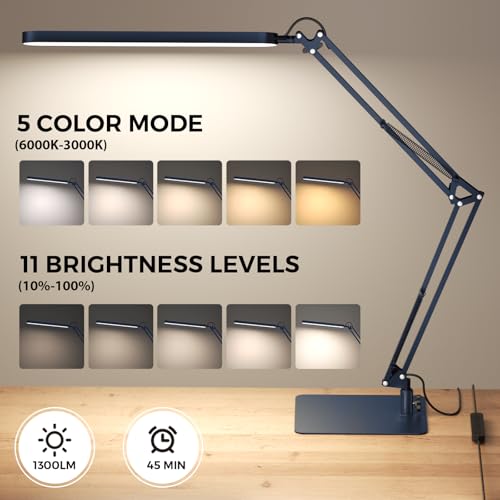 LED Desk Lamp with Slim Base