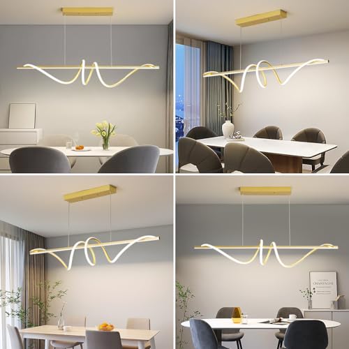 Modern LED Gold Pendant Light