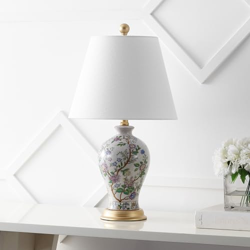 Grace 24" French Country Floral Urn Ceramic Lamp