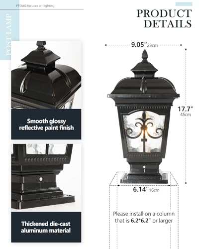 2 Packs Outdoor Post Light (2 Count)