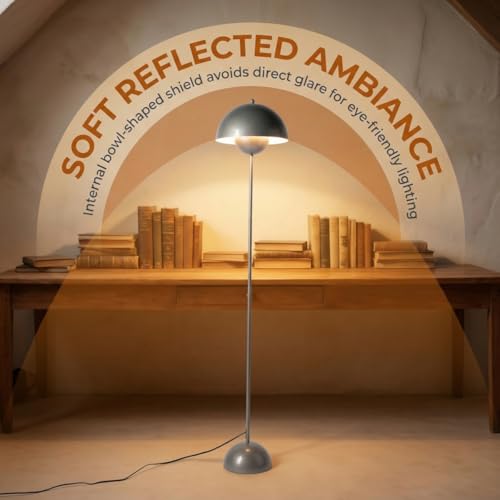 Mid Century Modern Metal Bud Floor Lamp for Home and Office