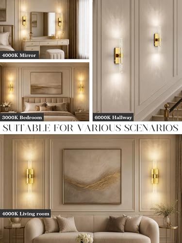 10000mAh Battery Operated Wall Sconces Set of 2 (2 Count)