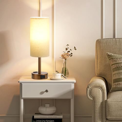 Brown Bedside Lamp for Bedroom