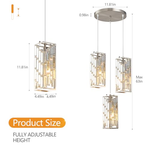 Brushed Nickel Pendant Lighting Modern Pendant Light