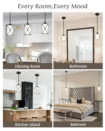 Glass Pendant Lights Kitchen Island (2 Count)