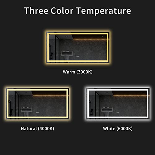 72"X36" LED Bathroom Mirror with Lights