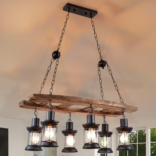 Vintage Farmhouse Vintage Chandelier for Kitchen Island Lighting