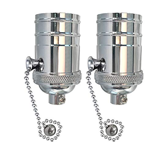 Pull Chain Lamp Socket for Incandescent LED Bulbs (2 Count)