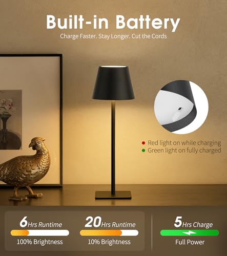 3 Pack Cordless Table Lamp (3 Count)