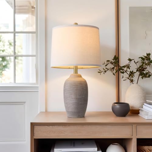 24.5" Vintage Ceramic Table Lamp Single