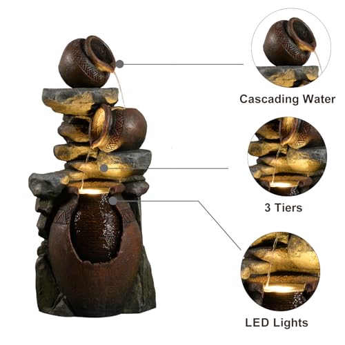 Garden Water Fountain Outdoor Decor