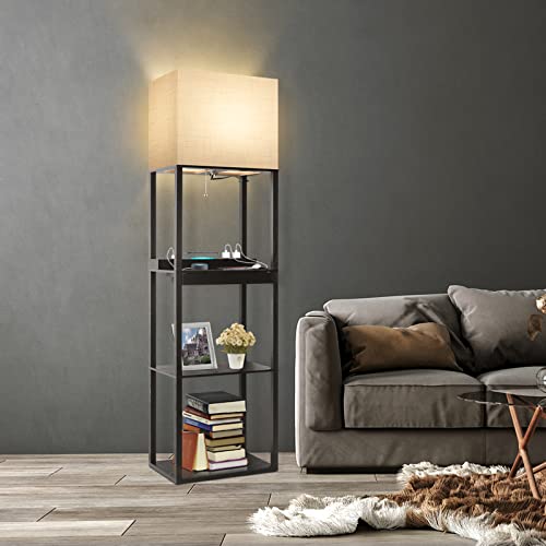 Plus Charging Station Floor Lamp with Wireless Charger