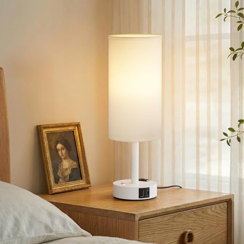 White Touch Bedside Lamp for Bedroom