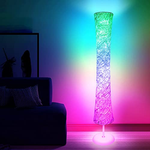 Floor Lamp 61'' Smart RGB LED Corner Lamp with Music Sync and 16 Million DIY Colors