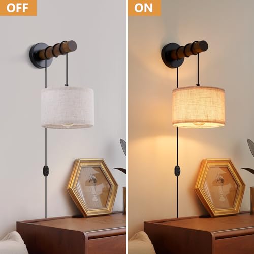 Plug in Wall Sconces Set of 2 (2 Count)