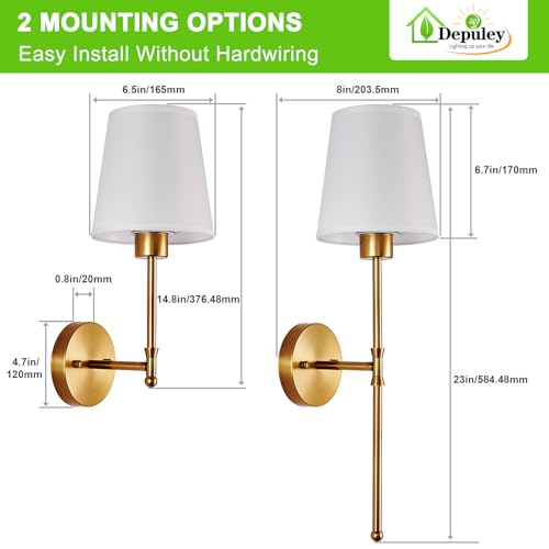Battery Operated Wall Sconce (2 Count)