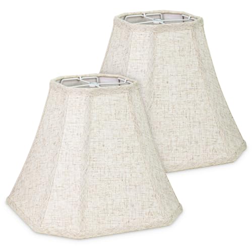 Linen Fabric Lamp Shades Set of 2 (2 Count)