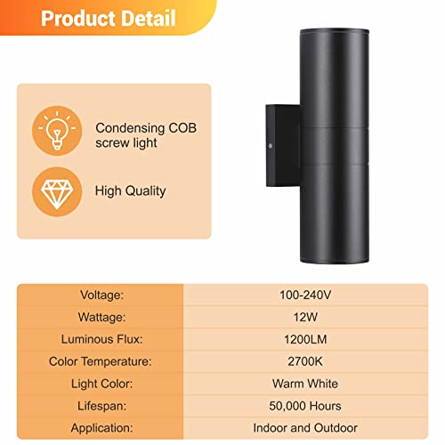 Outdoor Wall Lights 12Packs (12 Count)