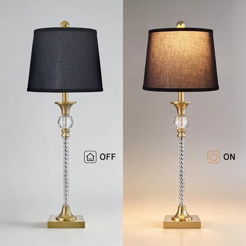 Crystal Buffet Table Lamps Set of 2 (2 Count)