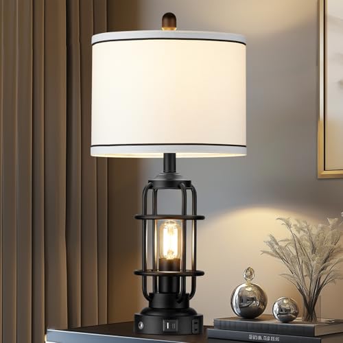26" Modern Lamp for Living Room (2 Count)