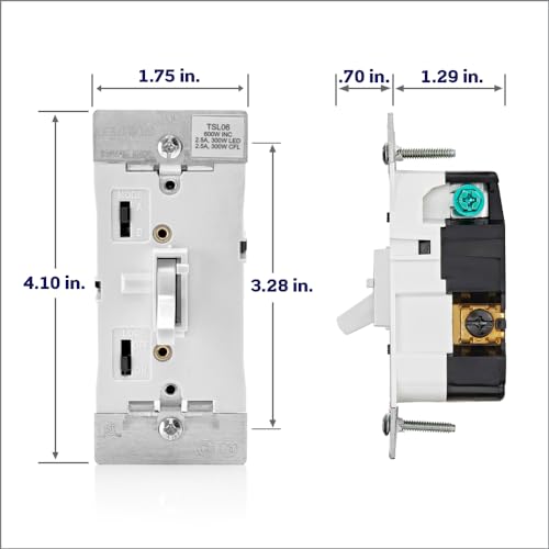 Toggle Slide Dimmer Switch for Dimmable LED