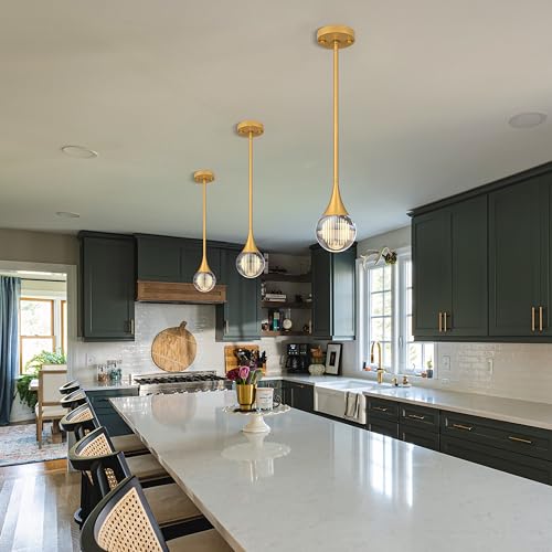 Gold Pendant Lights Kitchen Island