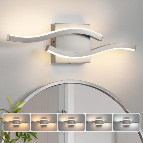 Nickel LED Bathroom Vanity Lights