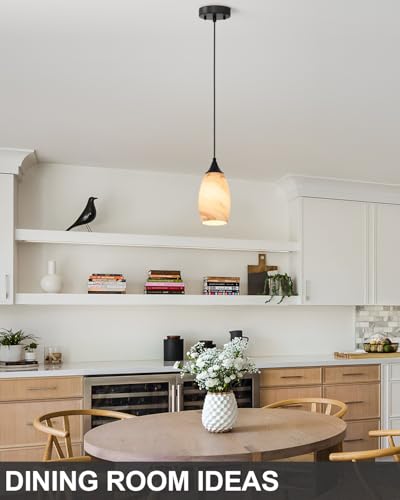 Vintage Art Brown Stripe Pendant Lighting