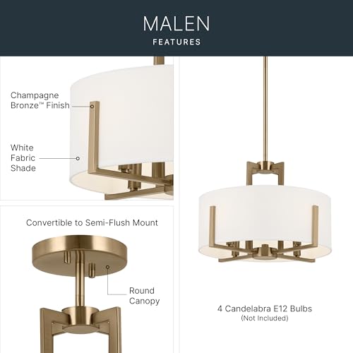 Malen 15" 4 Light Semi