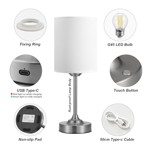 Touch Control Cordlss Table Lamp