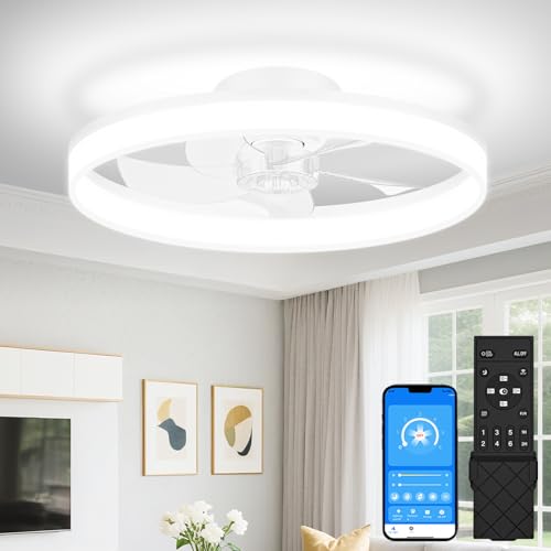 Low Profile Ceiling Fans with Lights and Remote
