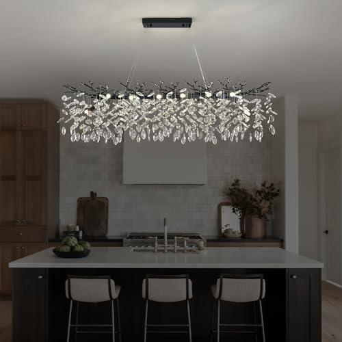 Modern Crystal Tree Branch Chandelier L40''