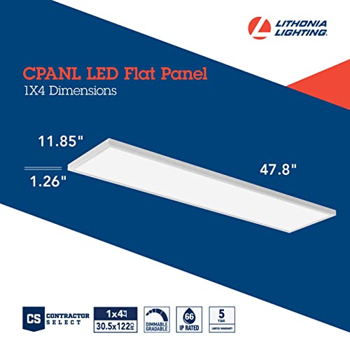 1x4 LED Flat Panel Light Adj Lumens