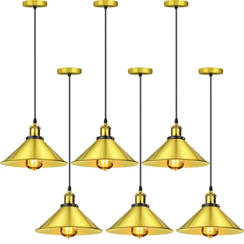 6 Pcs Industrial Pendant Light (6 Count)