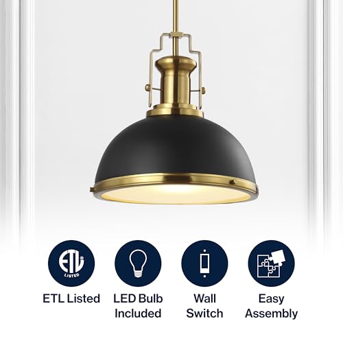 Homer Industrial Dome Pendant 13"