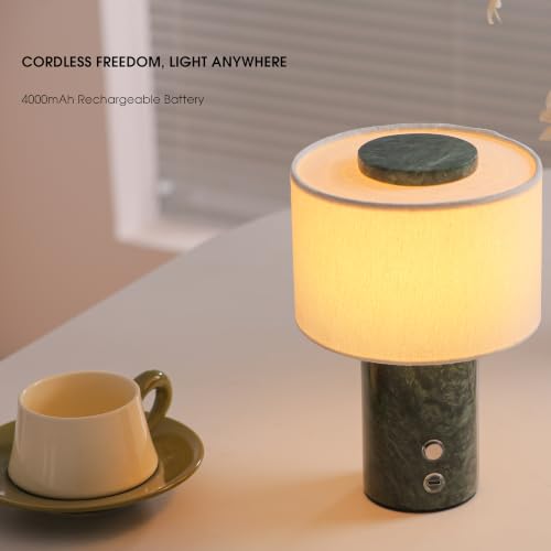 Marble Lamp Rechargeable Cordless Stone Touch Table Lamp