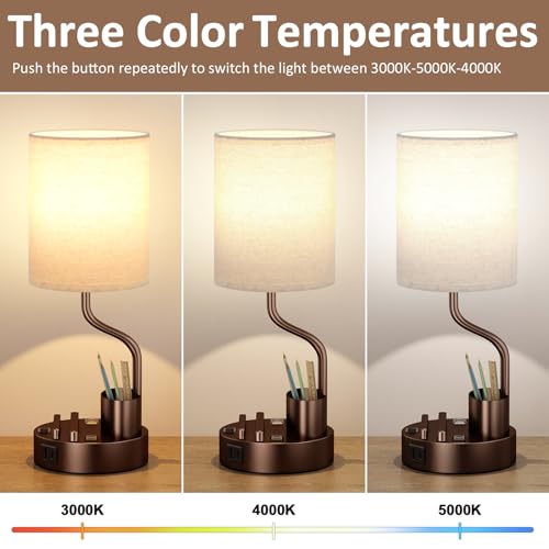 Bedside Lamps for Bedroom Set of 2 (2 Count)
