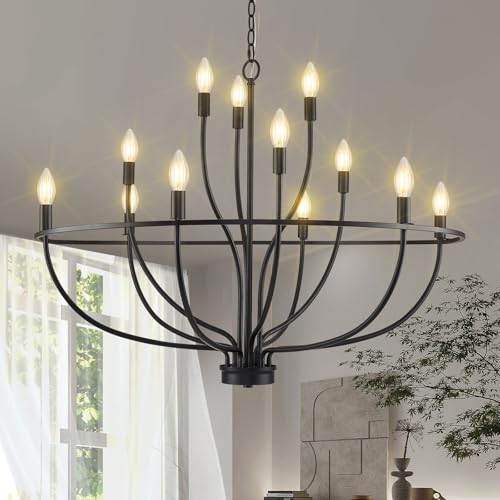 Black Chandelier 12 Light
