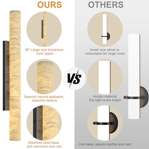 Natural Alabaster Wall Sconces