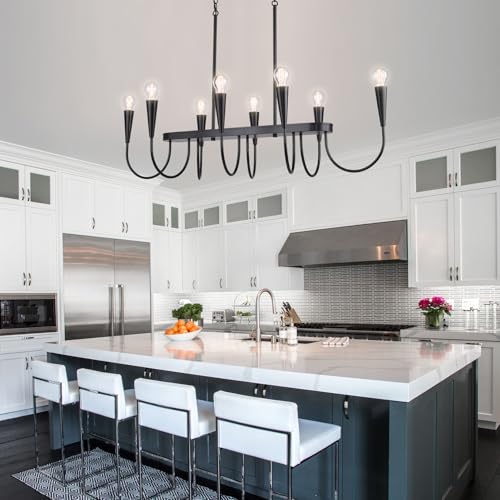 48 Inch Black Industrial Chandelier