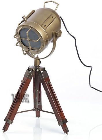 Vintage Industrial Tripod Table Lamp