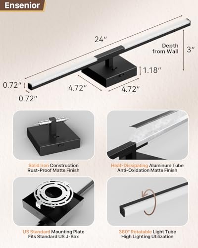 24" Modern Bathroom Vanity Lights